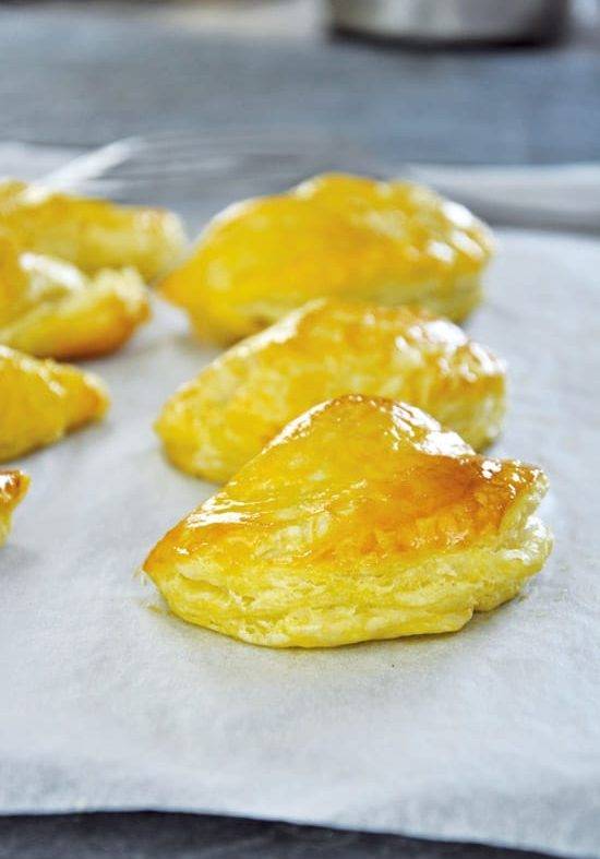 Chaussons de pomme au canard fumé