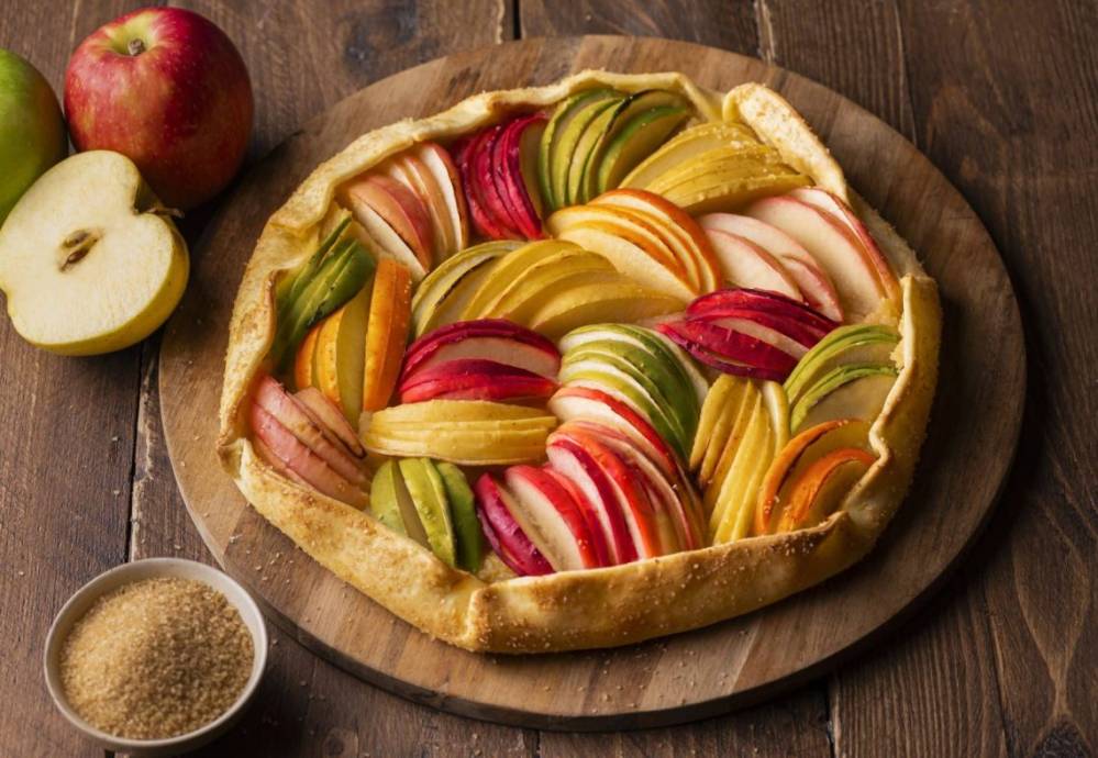 Tarte rustique aux quatre pommes