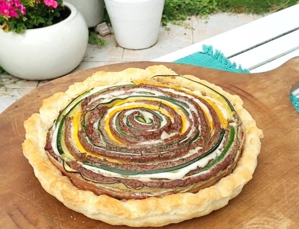 Tarte courgette barbecue