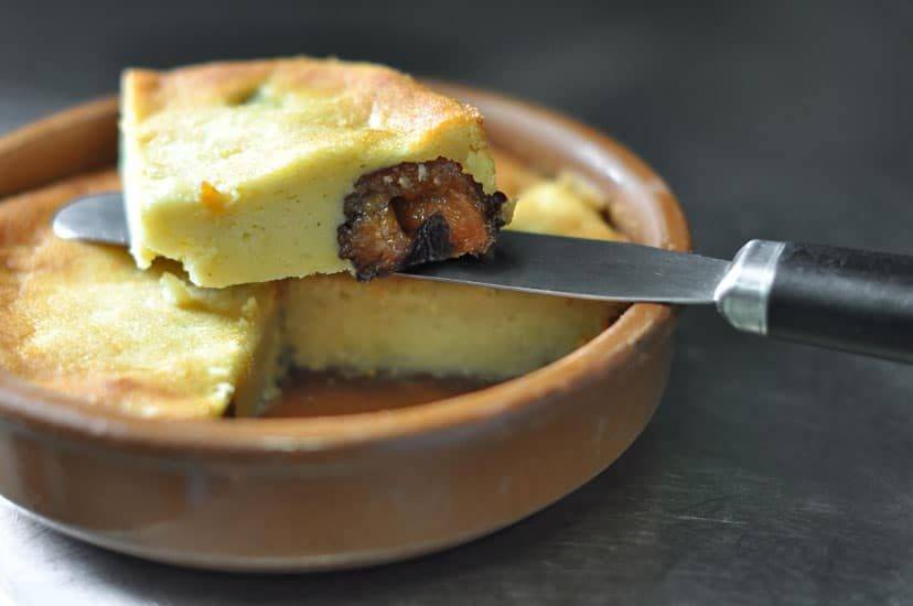 Gateau de pommes de terre et pruneaux