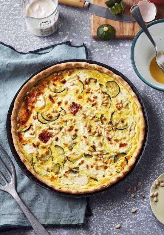Tarte à la courgette et à la féta