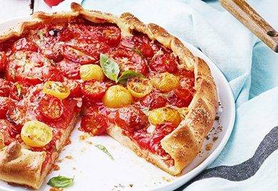 Tarte rustique à la tomate