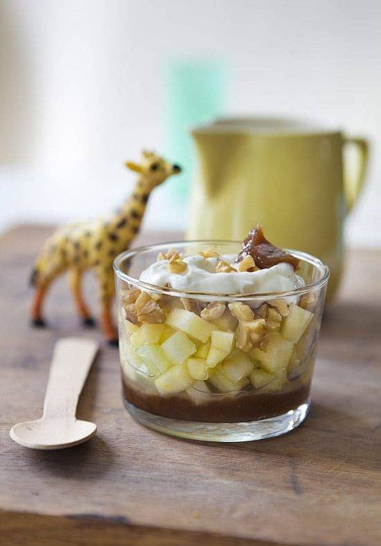 Trifle pomme noix et châtaigne