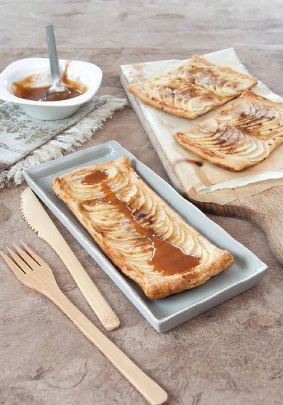 Tartelettes aux pommes, caramel au beurre salé « maison »