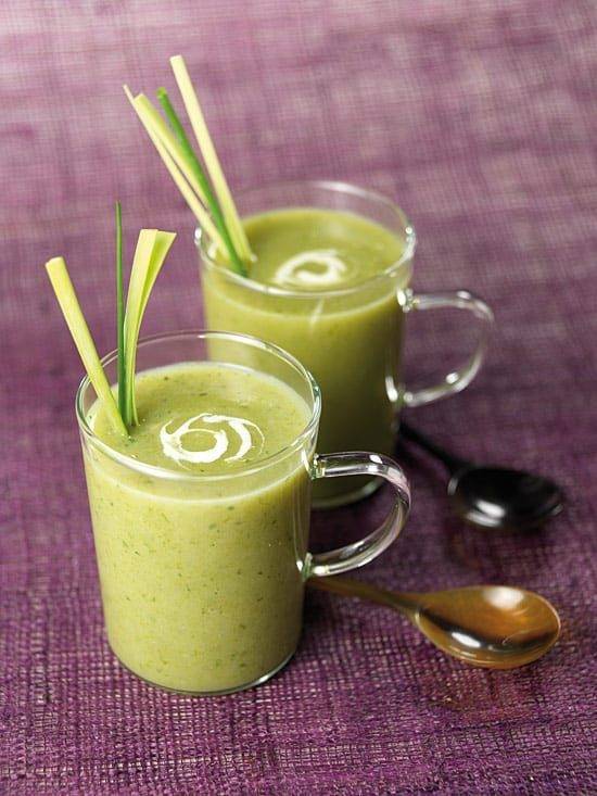 Velouté de poireaux au fromage frais