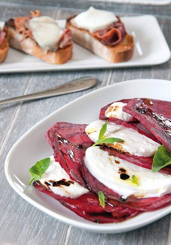 Carpaccio de betterave à la burrata