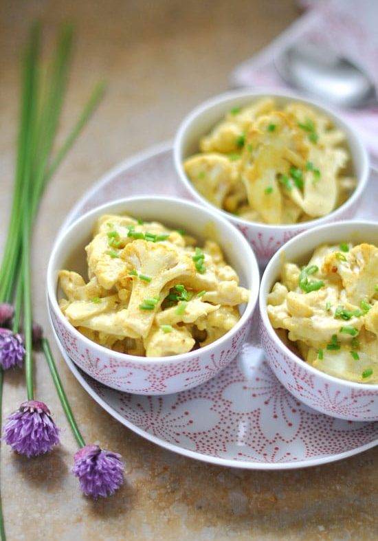 Curry de chou-fleur au lait de coco